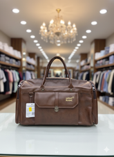 MONT BLNC BROWN FLAP  DUFFLE BAG
